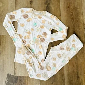 Burts Bees Kids pastry bagel Pajamas set kids 12 - Picture 1 of 5