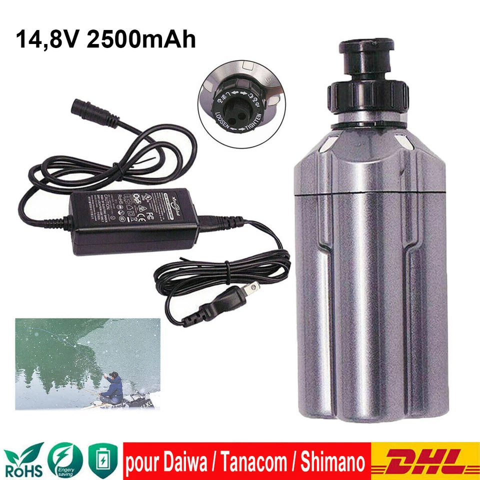 Daiwa/Shimano Moulinet de pêche Batterie Tanacom 500 BM2900 Joue 4000 & Chargeur - Imagen 1 de 4