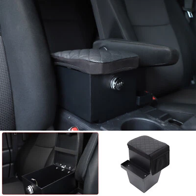 Caja de almacenamiento segura para pistola consola central negra bóveda para Toyota FJ Cruiser 2007-2021 Foto 1 de 4