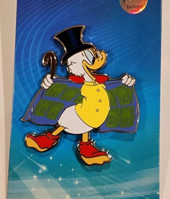 Disney Palm Scrooge Mcduck утка сказки доллар плащ эмали заколка новый - Изображение 1 из 4