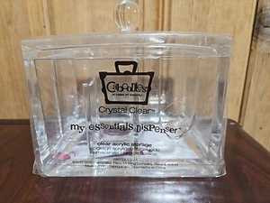 NEW CABOODLES CLEAR MAKEUP "MY ESSENTIALS TRAY" STORAGE ORGANIZER COTTON BALLS - Picture 1 of 3