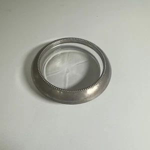 Vintage Frank M Whiting & Co Sterlingsilber und Kristall Aschenbecher - Bild 1 von 4