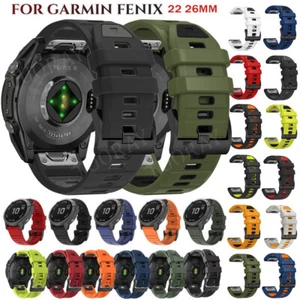 Für Garmin Fenix 8 E 7 7X 6 6X 5 5X 3HR Tactix Epix Pro Quickfit Silikon Armband - Bild 1 von 148