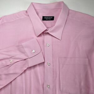 Giorgenti New York Custom Tailored Business Dress Shirt Size 3X 4X Pink