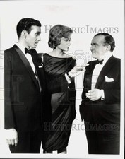 1961 Press Photo Mark Richman, Martin Gabel and Carol Rossen in "Cain's Hundred"