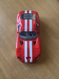 Modello Auto Burago Dodge Viper GTS Coupe scala 1:43 Rossa strisce Bianche - Foto 1 di 12