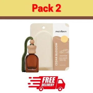 Phutawan Cedar Blossom Scented Hanging Car Air Freshener Diffuser 0.4 oz. 2x - Picture 1 of 3