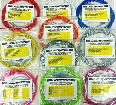 GENUINE JAGWIRE Brake & Gear Front+ Rear inner outer bike cable set kit Bicycle  - Image 1 of 4