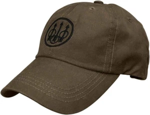 Sombrero informal de caza al aire libre de algodón encerado para hombre con logotipo de tridente - Imagen 1 de 2