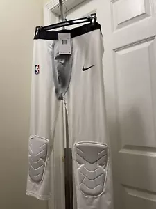 Nike Pro Hyperstrong NBA B/W Dry Padded 3/4 Tights Mens XXL AA0757-100 S29 - Picture 1 of 5