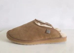 EMU AUSTRALIA Platinum Esperence Slippers Chestnut Mens Size 10 Womens 11 N New - Picture 1 of 9