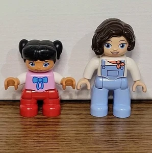 Lego Duplo Mom and Kid(Girl) 2 Toys Figures - Picture 1 of 6