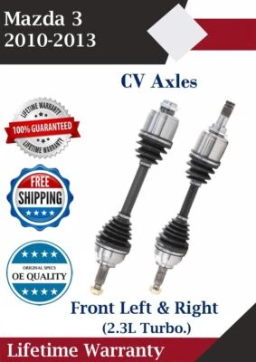 Nuevos ejes CV delanteros OE para Mazda 3 2010-2013 2,3 L turboalimentado garantía de por vida Foto 1 de 4