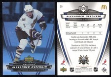 50 ALEX OVECHKIN 2006-07 UPPER DECK McDONALD'S *2ND YEAR* CAPITALS NHL HOCKEY