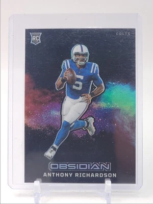 ANTHONY RICHARDSON 2023 OBSIDIAN ROOKIE BLACK COLOR BLAST SP RC Q5700 - Image 1 of 2