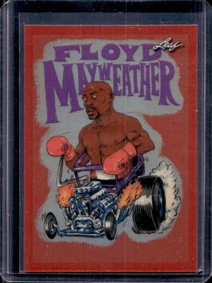 2025 Leaf Metallic Imaginations Floyd Mayweather Jr. Red #156/199 - Image 1 of 2