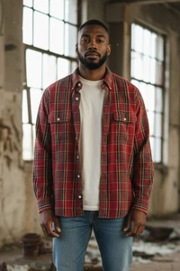 Ralph Lauren Herren M RL Arbeitshemd Mehrfarbig karierte Taschen - Bild 1 von 4