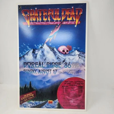 GRATEFUL DEAD 1986 Boreal Ridge Rock Concert Poster Print Ready to Frame - Image 1 of 4