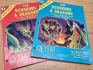 Paquete de 2 libros de colección Dungeons and Dragons básicos + libro de reglas de reglas de expertos 1980 - Imagen 1 de 3