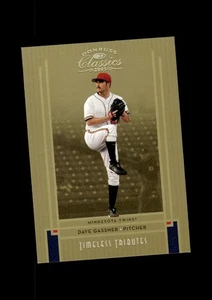 2005 Donruss Classics Timeless Tributes Gold #223 Dave Gassner Twins #/50 - Picture 1 of 2