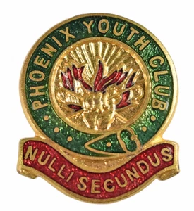 Vintage Old Phoenix Youth Club Members Enamel Brooch Badge - Picture 1 of 2