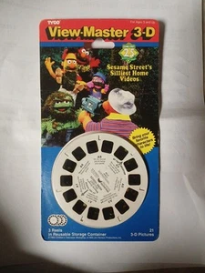 Vintage 1993 View Master Sesame Street Silliest Home Videos 3 Reels 3-D New - Picture 1 of 4