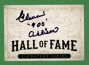 Glenn Allison Bowling Golf Hall of Fame signierte Sammelkarte E28716 - Bild 1 von 2