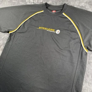 Pittsburgh Steelers NFL Football T-Shirt Mens XL Short Sleeve Black Embroidered - Picture 1 of 8