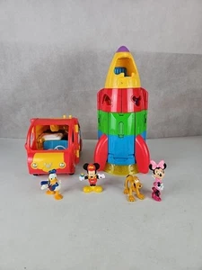 Disney Mickey Mouse Clubhaus Blast Off Rocket, Wohnmobil, Lichter, Sounds, selten - Bild 1 von 15