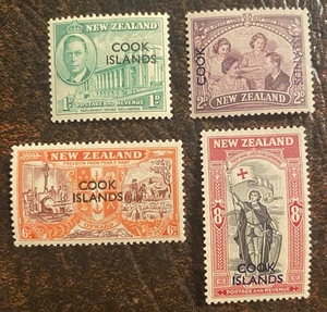 Cook Islands - 1946 Peace issue MH - Scott 127-130. VF - Picture 1 of 2
