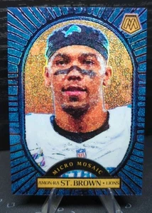 2025 Panini Mosaic Amon-Ra St. Brown Micro Mosaic CASE HIT SSP Detroit Lions - Picture 1 of 4