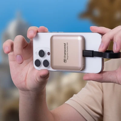 2TB Transcend ESD420 Portable Magnetic SSD USB 20Gbps Type-C Magsafe - Image 1 of 4