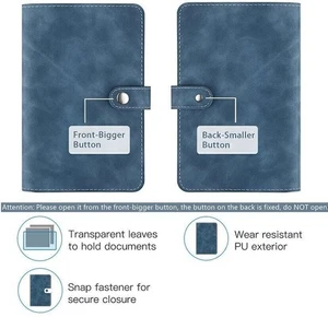 A6 Budget Binder Planer Geldumschläge PU Leder Notebook Binder Taschen Neu - Bild 1 von 10