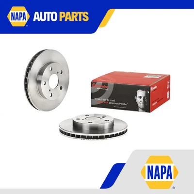 2x Par de Discos de Freio Ventilados Compatível com TOYOTA MR2 SW20 2.0 Frontal 89 a 91 258mm Conjunto Novo - Imagem 1 de 4