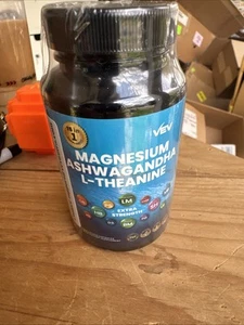 Cortisol Supplement Magnesium Ahwagandha L-Theanine Vitamin D Sleep Relax Focus - Picture 1 of 3