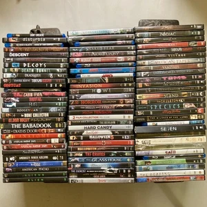 Horror 87 DVD & Blu-Ray Movie Lot Some Sealed, Seasons 1 &2 AHS Series Movies - Picture 1 of 18