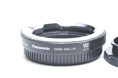 Adaptador de montaje de lente Panasonic DMW-MA2M para lente Leica M a micro cuatro tercios Foto 1 de 2