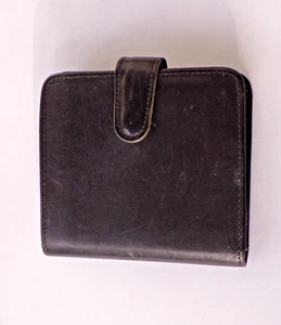 Coach Vintage Kisslock Geldbörse / Portemonnaie Leder schwarz - Bild 1 von 23
