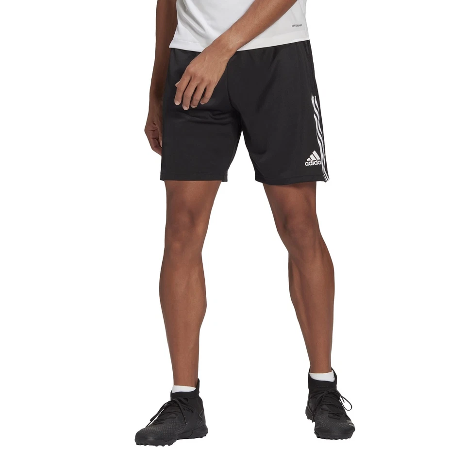 adidas Originals Men's Tiro 21 Sweat Shorts GN2157 Black White Size 2XL