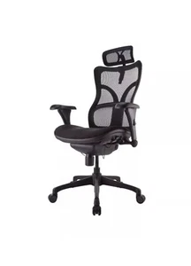 WorkPro Warrior 212 Mesh Executive High-Back Chair, Black - Picture 1 of 3