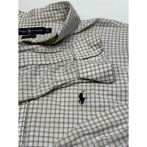 Ralph Lauren Yarmouth hellbraun/braun quadratischer Kastendruck Gr. 16,5-35 - Bild 1 von 8