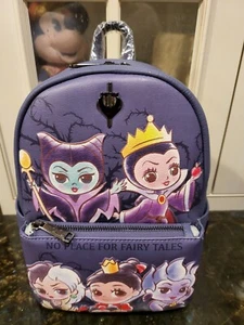 Loungefly Disney Chibi Mini Backpack Evil Queen Hearts Maleficent Creuela Ursula - Picture 1 of 5