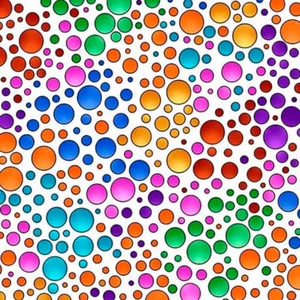 Carnivale Multi-Colored Dots , Quilting Treasures 26374 by Debi Payne - 2 Yards - Picture 1 of 1