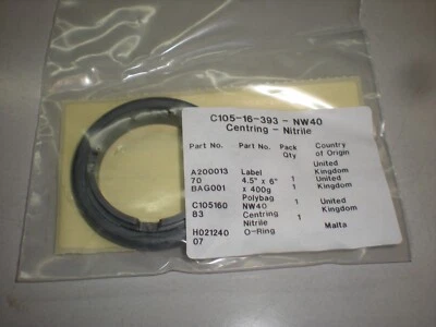 Centrado Edwards C105-16-393 NW40 - Nitrilo - Nuevo en paquete Foto 1 de 2
