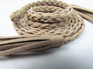 NEW Women Lady Girl Bohemian Boho Long Suede leather Tassel Waist Belt Band Tie - Picture 1 of 11