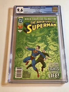 1993 ADVENTURES OF SUPERMAN #500 1ST STEEL CONNER KENT CYBORG EDICOLA CGC 9.6 - Foto 1 di 9