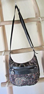 DE COLECCIÓN LAMARTHE PARIS MULTI NYLON LONA CUERO NEGRO RIBETE CREMALLERA TOP SM X-BODY Foto 1 de 4