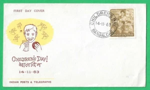 INDIEN - KINDERTAG ERSTTAGSBRIEF - 14. NOV 1963 - Bild 1 von 1