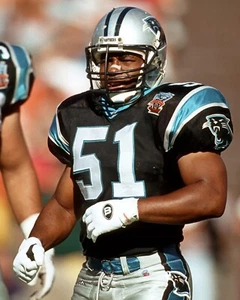 Foto de fútbol americano NFL Sam Mills Game Day retrato Carolina Panthers 8x10 - Imagen 1 de 1