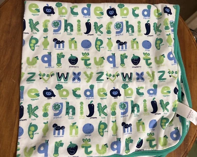 Manta Gymboree Alphabet 2016 guisantes vaina seguridad bebé Lovey Foto 1 de 4